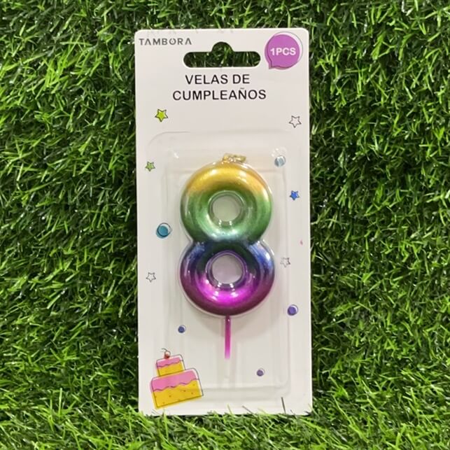 Vela numerica n8 6cm 90243-52