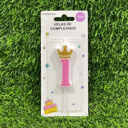 Vela numerica c/corona n1 6cm90243-151