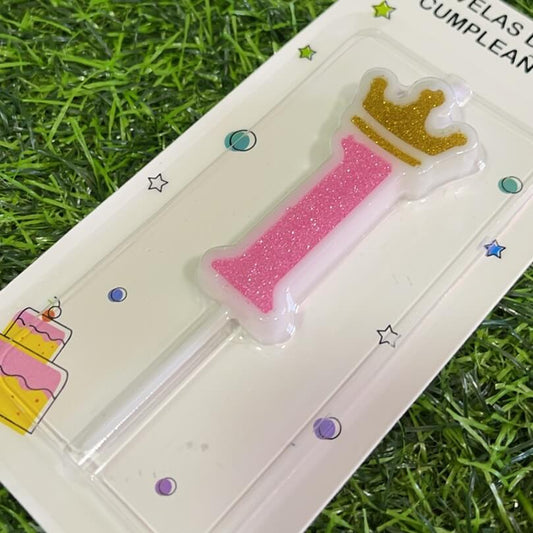 Vela numerica c/corona n1 6cm90243-151