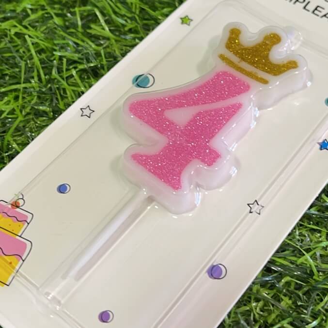 Vela numerica c/corona n4 6cm90243-154