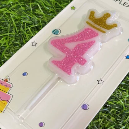 Vela numerica c/corona n4 6cm90243-154