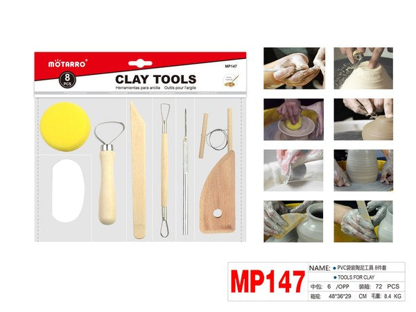 Set herramienta para arcilla 8cpsmp147