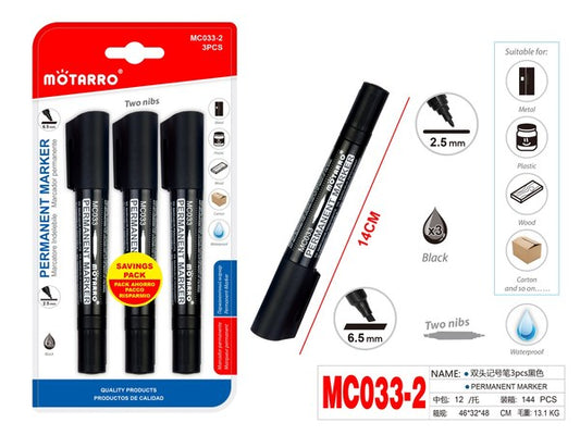 Marcador permanente 3pcsmc033-2