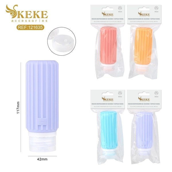 Set botella de viaje silicona