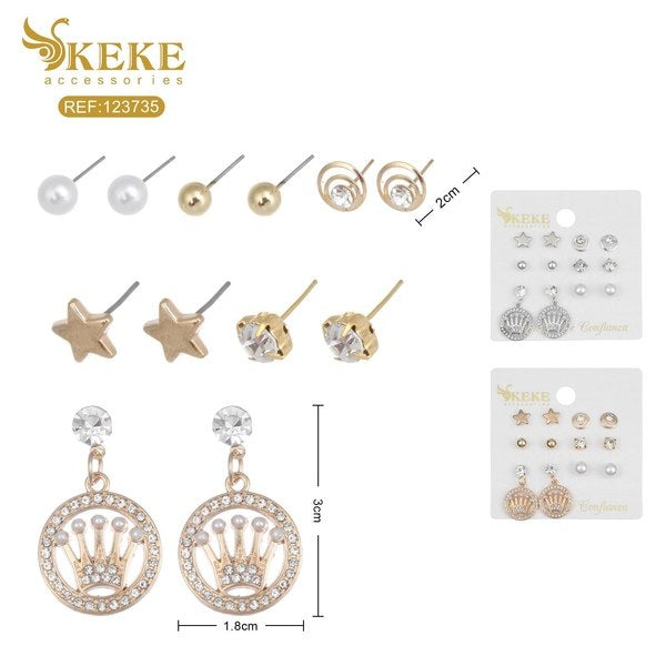 Set de aretes 6pcs