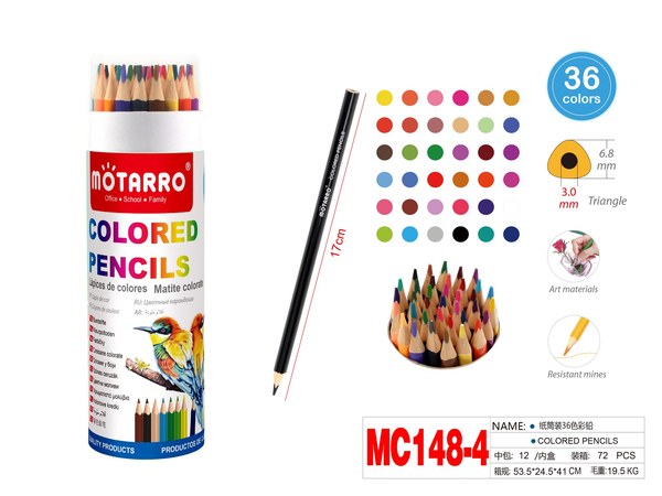 Lapiz de color 36 colores mc148-4