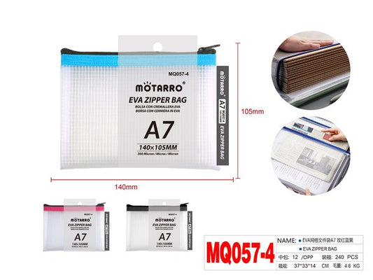 Bolsa con cremallera eva a7140x105mm mq057-4
