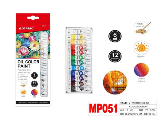 Pintura d/oleo 6ml 12 coloresmp051