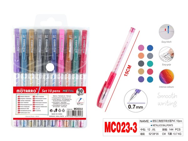 Lapicero colores 10pcs mc023-3