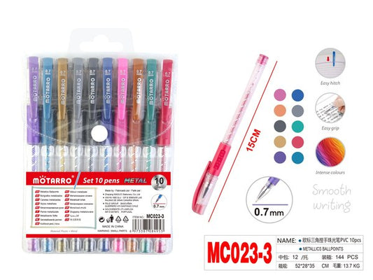 Lapicero colores 10pcs mc023-3