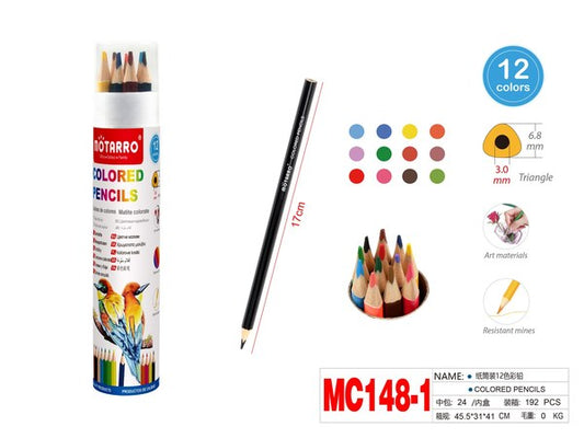 Lapiz de color 12 colores mc148-1