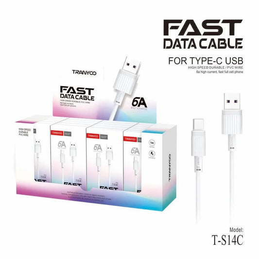 Cable de carga rapido tipo-c 3a 1m