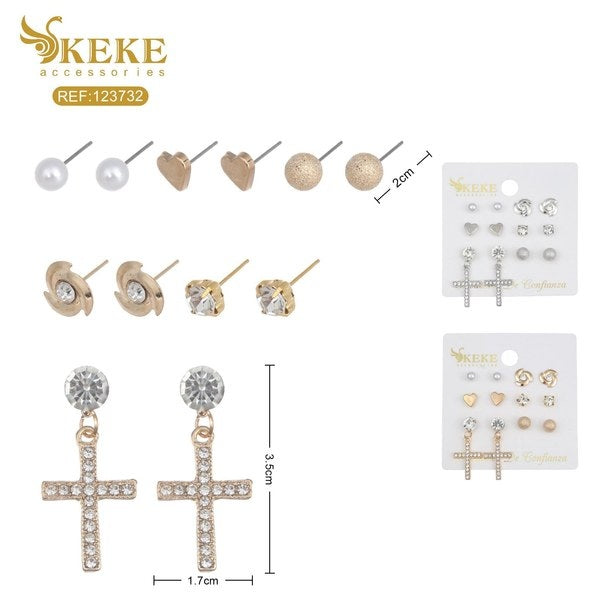 Set de aretes 6pcs