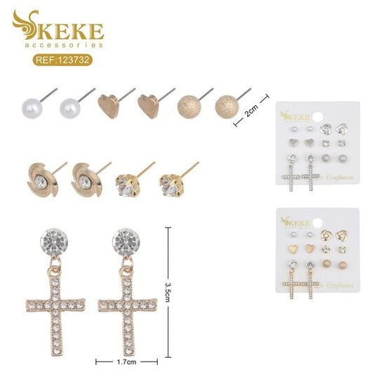 Set de aretes 6pcs