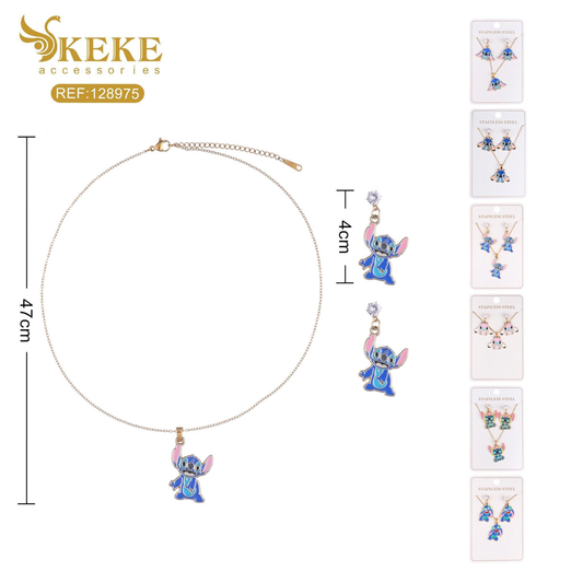 Set de collares acero 2pcs