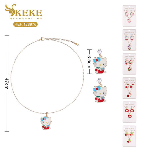 Set de collares acero 2pcs