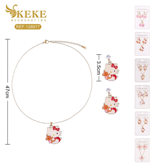 Set de collares acero 2pcs