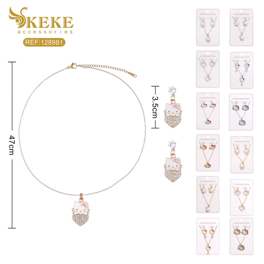 Set de collares acero 2pcs