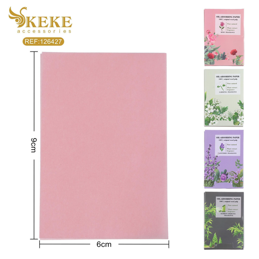 Papel quita grasa facial