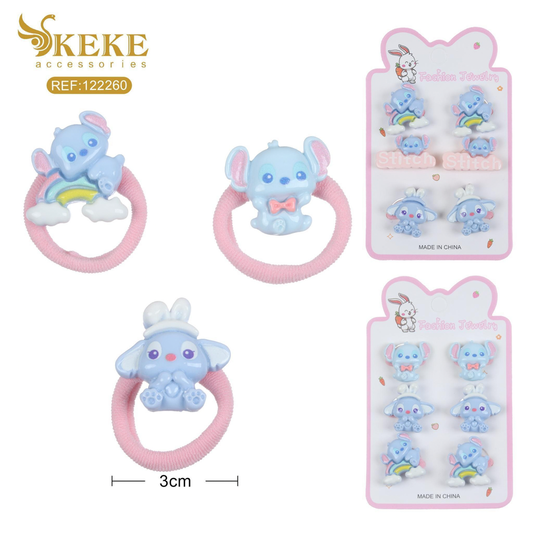 Set de colas stitch 6pcs