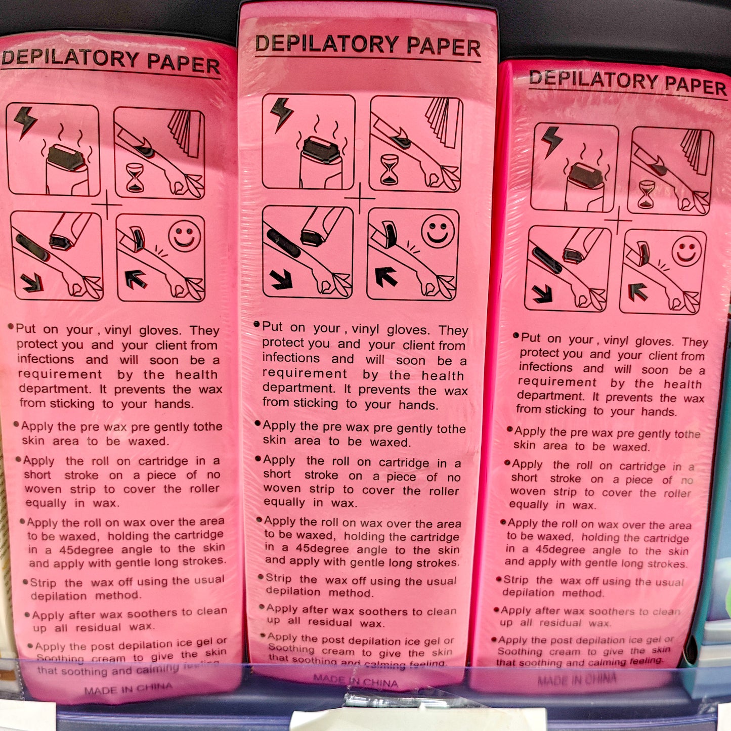 Papel depilatorio 100pcs
